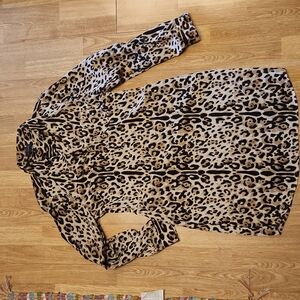 The Limited leopard print shift dress sz small